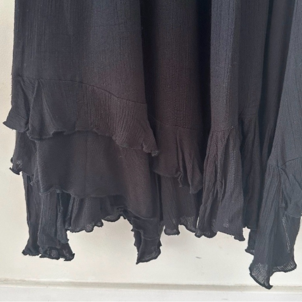 Free People Adella Black Lace Mini Spaghetti Strap Dress - NWT - Picture 3 of 6